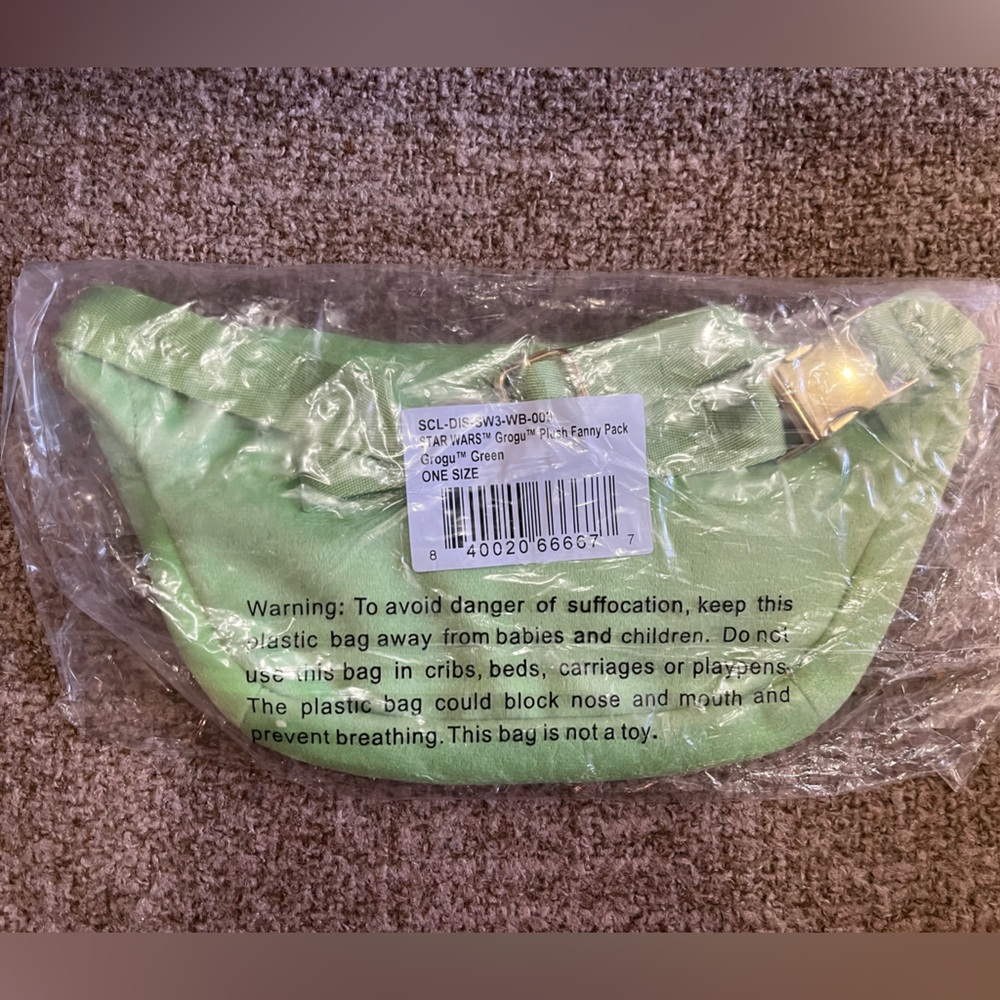 NWT STONEY CLOVER LANE x Star Wars™ Grogu™ Plush Fanny Pack - Picture 2 of 7